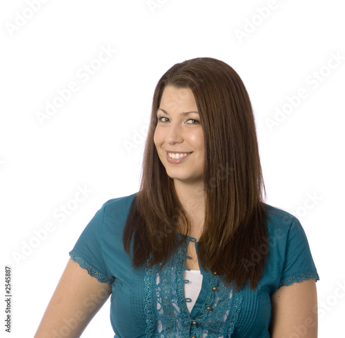 pretty woman smiling