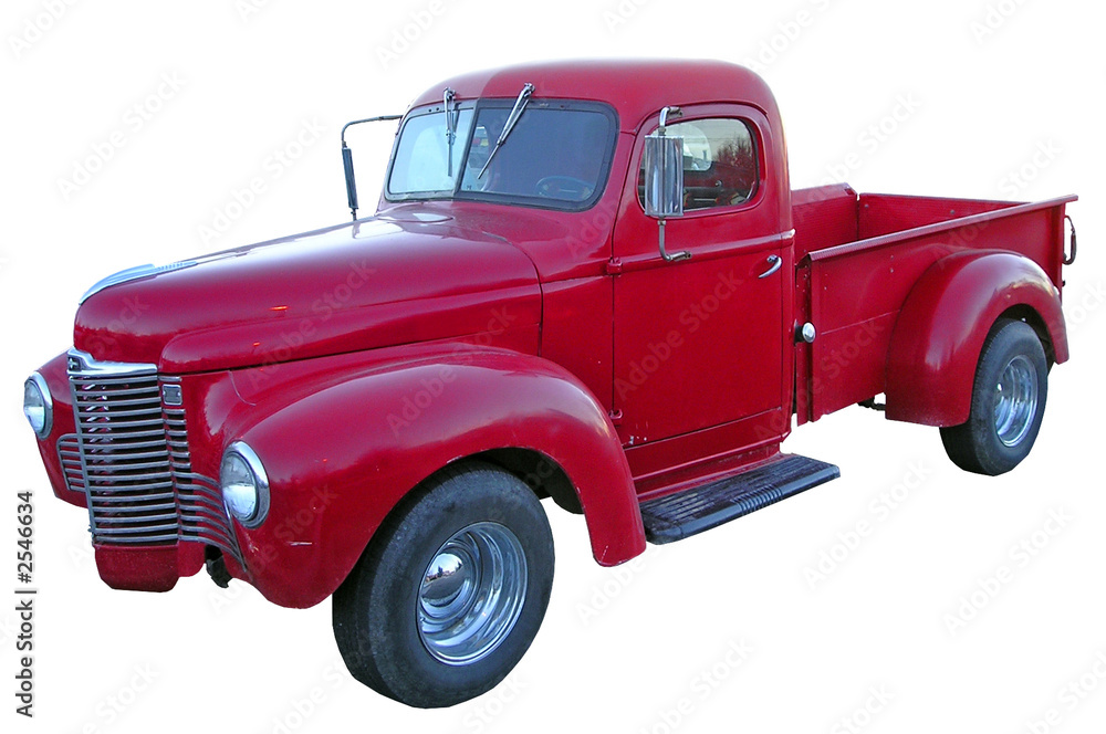 old red american truck Stock Photo Adobe Stock