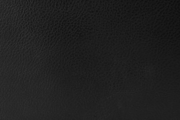 close-up of black leather texture