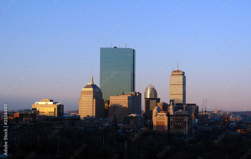 sunrise over boston