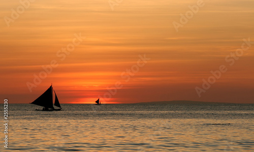 sailing off into the sunset