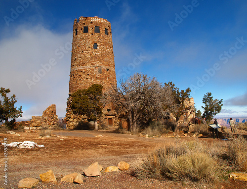desert view watchtower at grand canyon