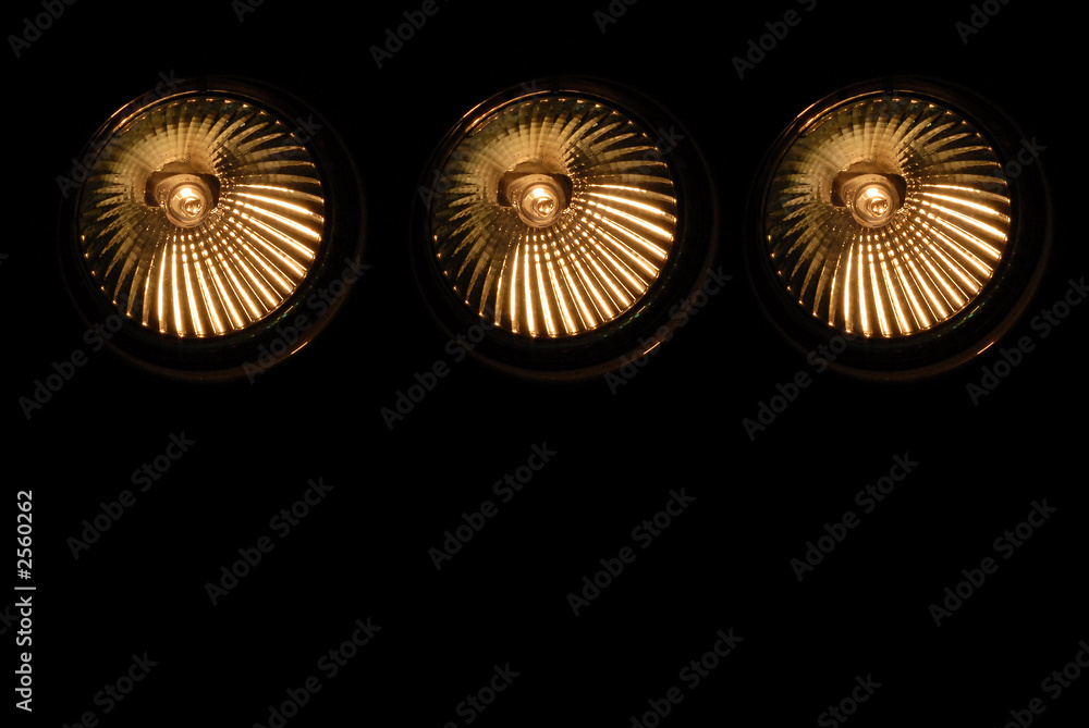 Photography halogen spotlights yellow
