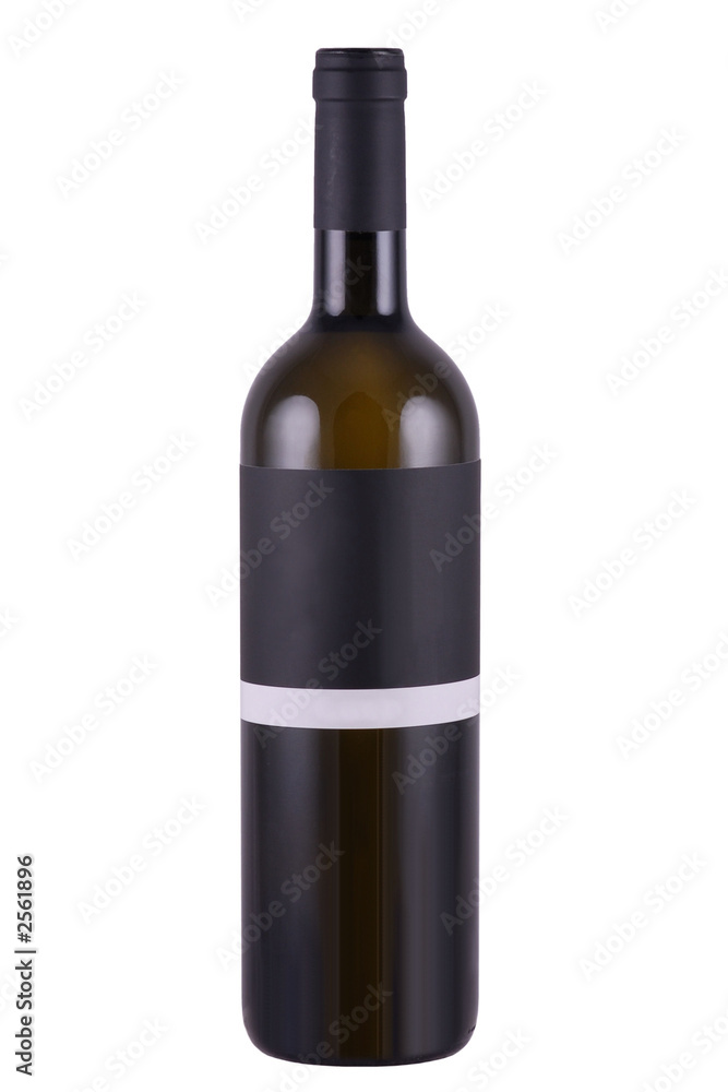 bottle of wine with blank label bottle of wine with blank label