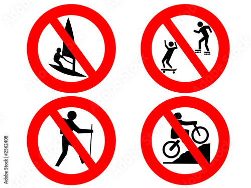prohibited sporting activities