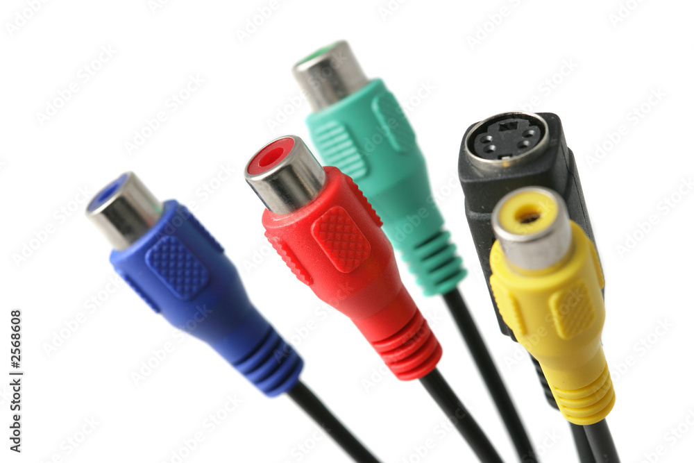 conectores video rca  s-video