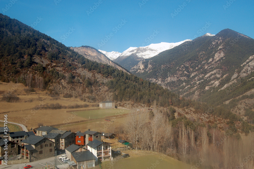 village in the mountains. andorra
