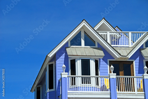 blue coastal home photo