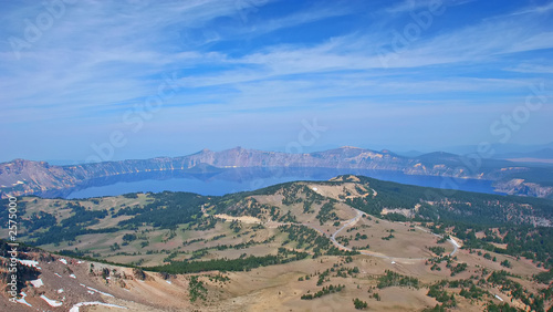 crater lake, mount scott viewpoint photo