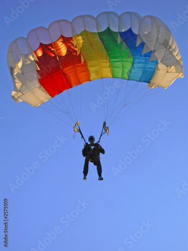 landing parachuter