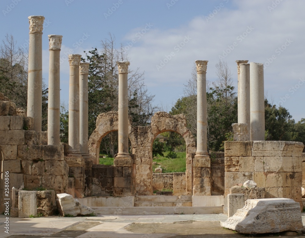 colonnes de leptis magna