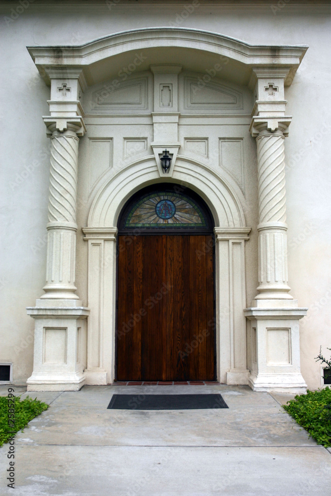 san diego church door at old town