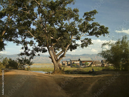 Fototapeta landschaft am inle lake, burma