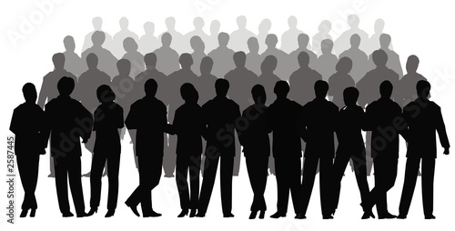business crowd vector