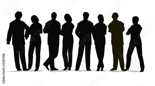 business crowd vector