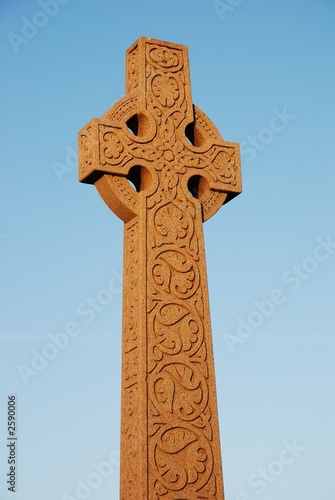 Εκτύπωση καμβά carved stone celtic iona cross