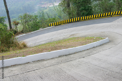 steep bend