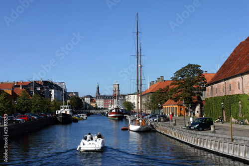 boat on a copenhagen canal