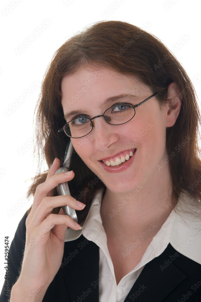 young business woman with cell phone 1 young business woman with cell phone 1