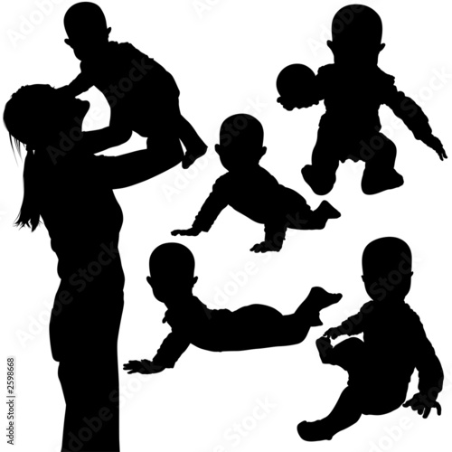 silhouettes - baby 3