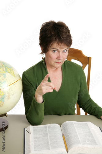 Slika na platnu stern teacher