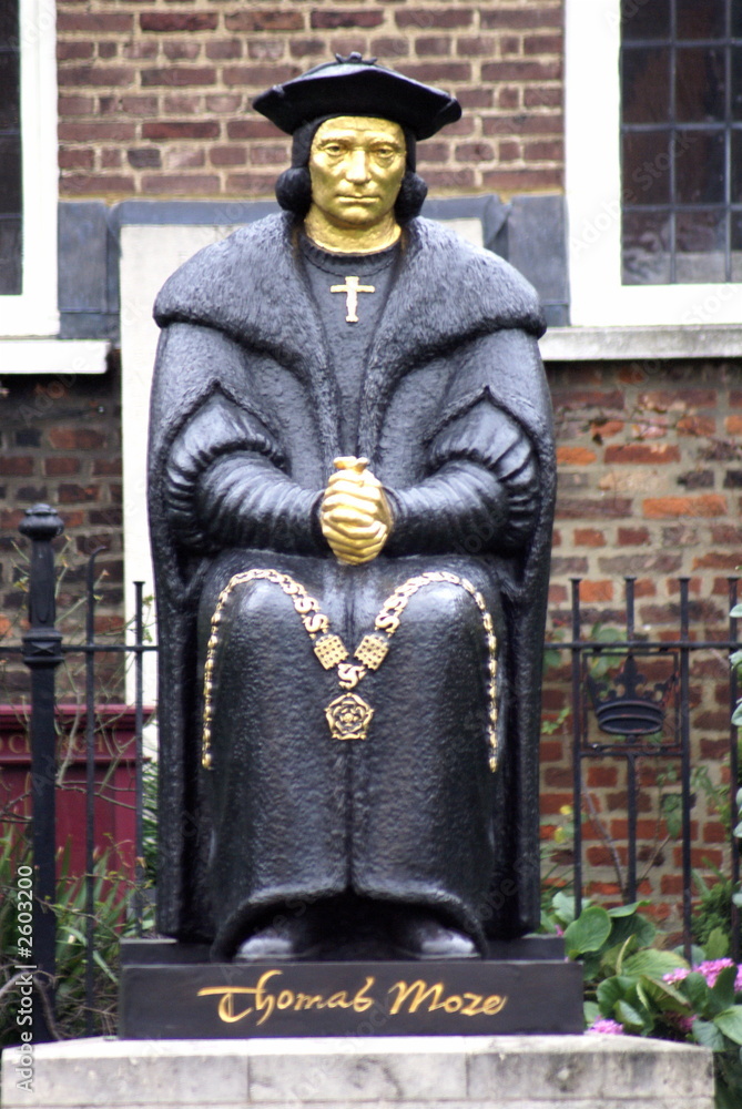 Obraz premium statue of sir thomas more