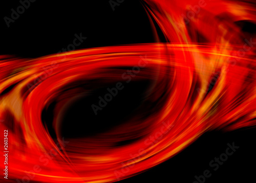 abstract fire composition