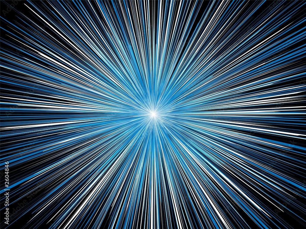 Obraz premium explosion blue