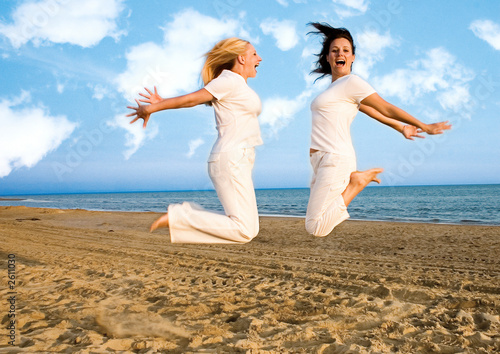 white jump with clouds photo