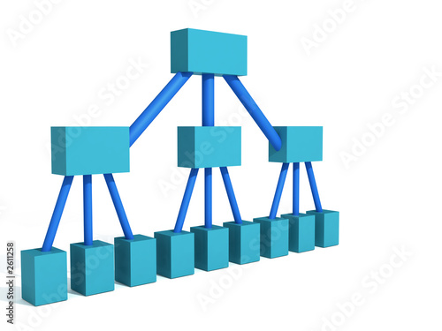 blue org chart