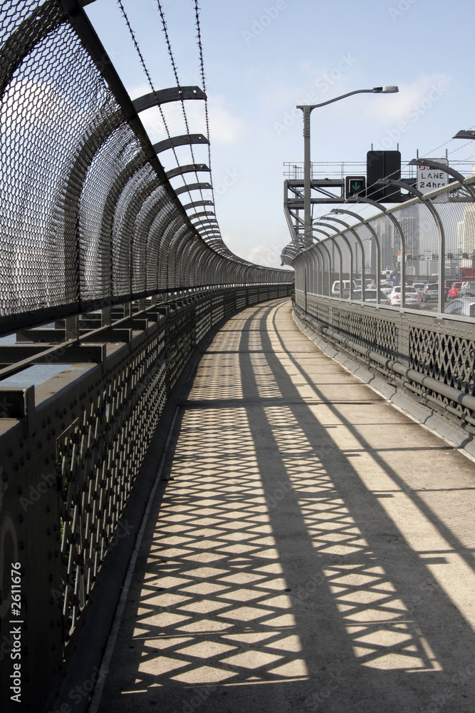 Fototapeta premium sydney harbor bridge walkway