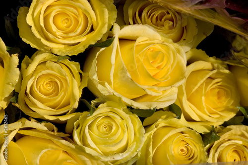 bouquet of yellow roses