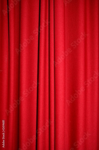 red curtain