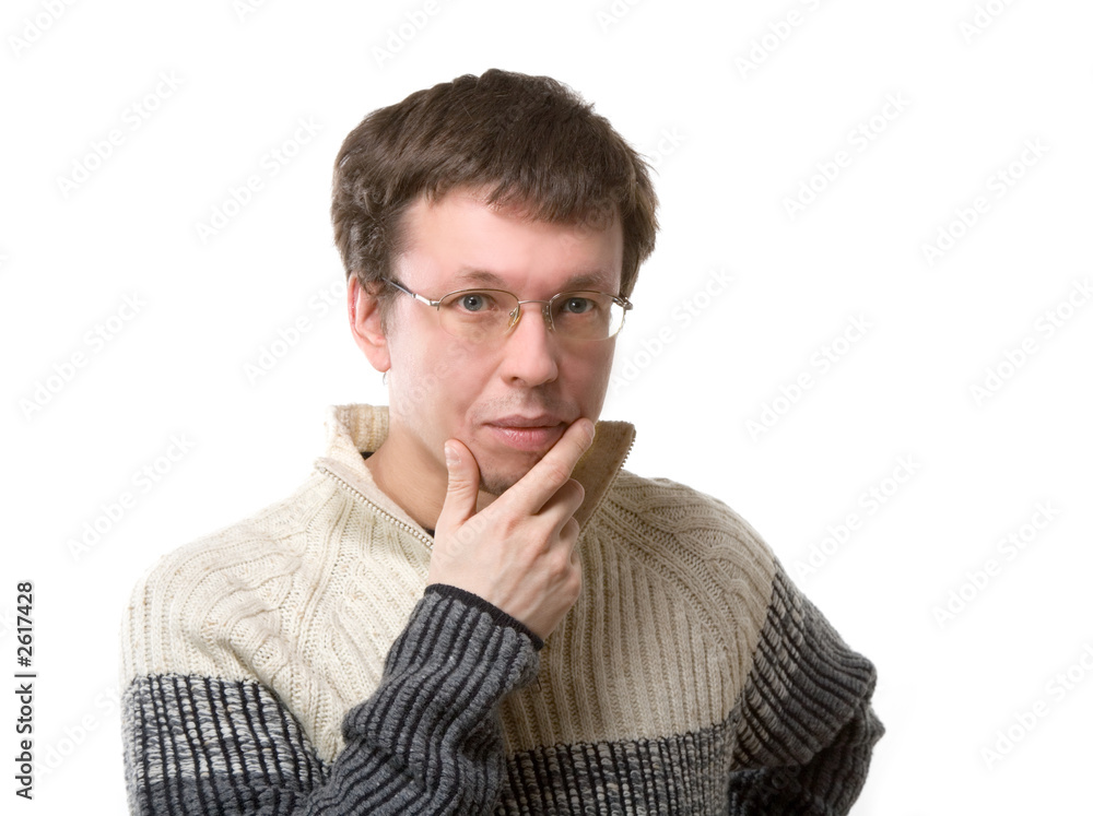 young serious man young serious man