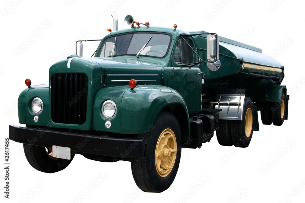 Obraz premium green tanker front