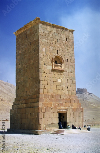 tomb - ruins of ancient city palmyra
