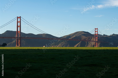 goldengate bridge viewed from crissy field