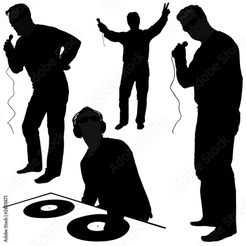 djs 01 - deejay silhouettes