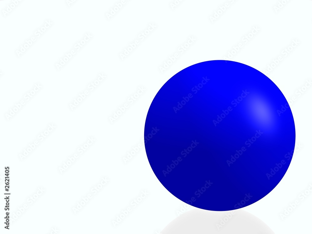blue isolated sphere