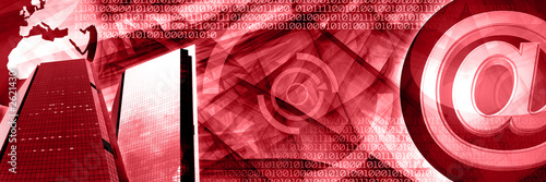 internet concept design web header montage