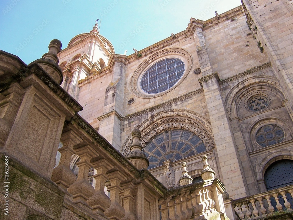 Obraz premium puerta principal de la catedral de orense