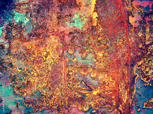 iron painted sheet with rust © Tatyana