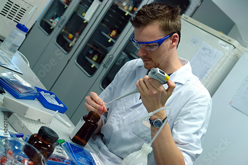 scientist professor experimenting