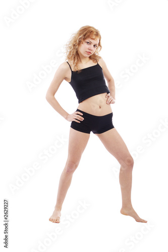 aerobics pose