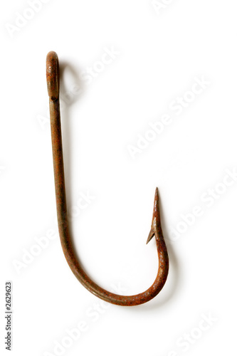 Obraz na plátně rusted fish hook