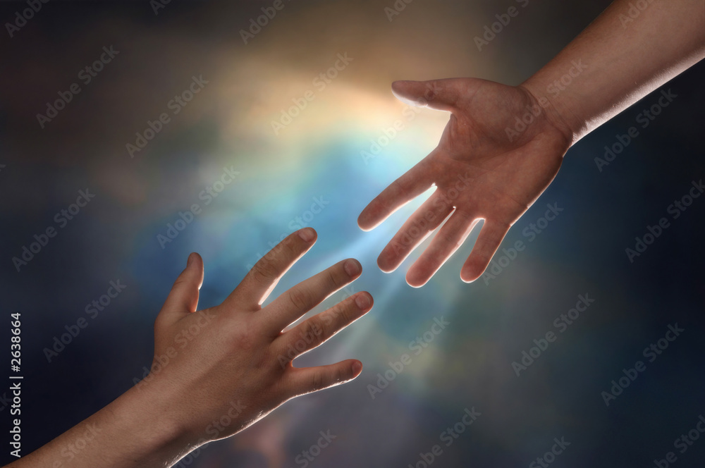 Naklejka premium helping hand