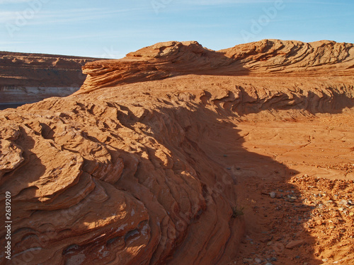 rock formation in the glen canyon