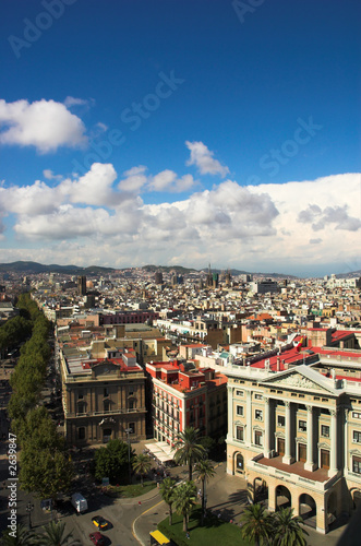 ramblas in barcelona vertical,