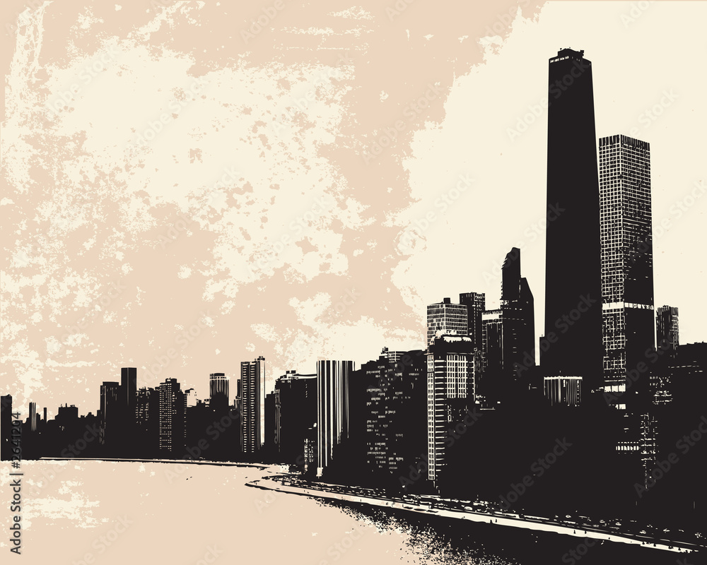 Obraz premium Chicago skyline