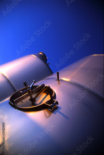silo tank and blue sky